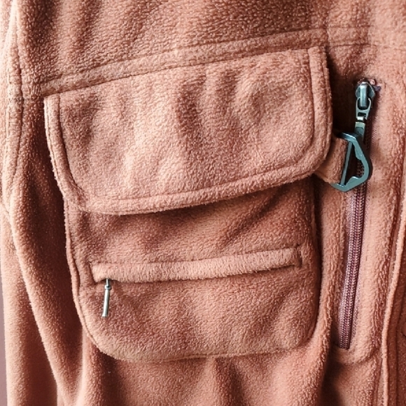 RedHead Warm Rust Fleece Shirt Jacket 5 Pockets And Back Vent XL - Picture 4 of 14
